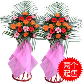 开业花篮—宏图伟业(2个起售)-全国鲜花速递同城鲜花店配送生日花北京上海杭州广州深圳订花送花
