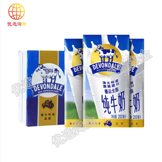 德运水奶200ml全脂/件  9300639500102  1*4*6 商品图0