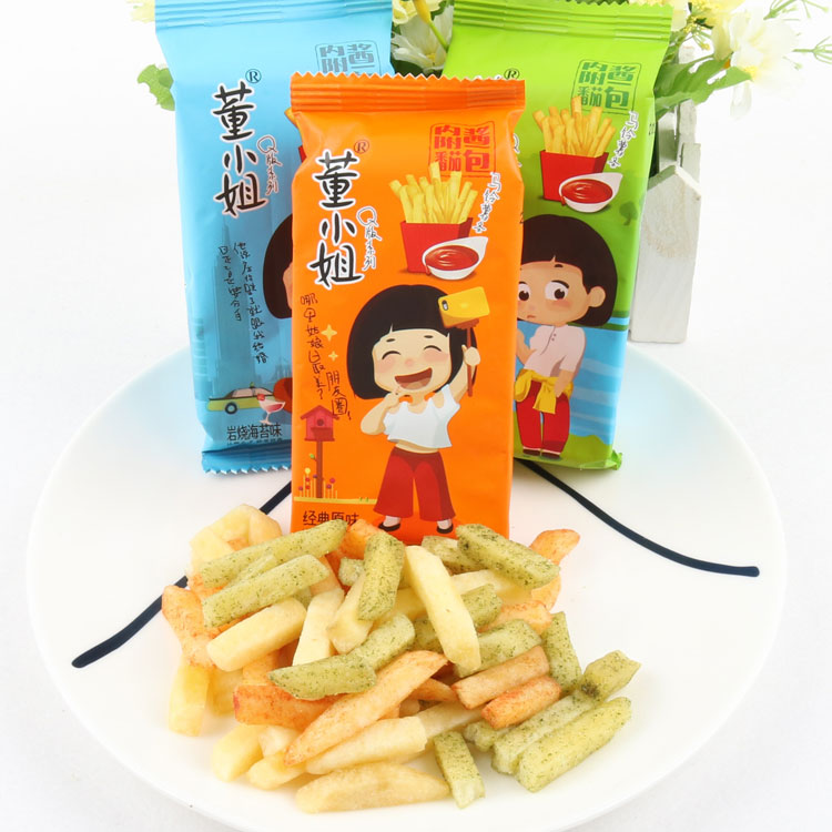 董小姐蘸酱薯条9包组合装 办公室休闲零食小吃