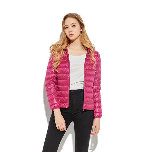 雅时力轻薄连帽羽绒服 商品图3