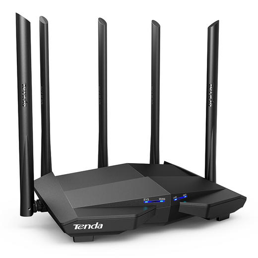 腾达（Tenda）AC11 双千兆路由器穿墙增强型 家用游戏无线路由器 智能5G双频1200M 千兆端口光纤适用 商品图1