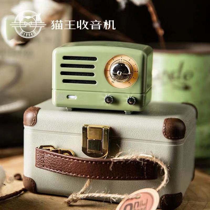 猫王收音机 MW-1A Tesslor 猫王小王子OTR MINI复古绿 便携式蓝牙音箱