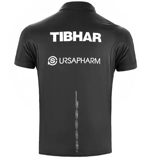 挺拔Tibhar 2020-1 欧冠俱乐部金典版比赛服 运动T恤 黑色 商品图2