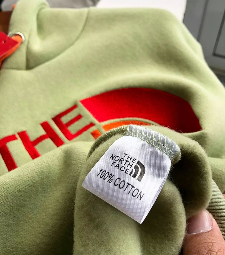 北脸19aw 加绒海外版万针彩虹刺绣 the n0rth f@ce 情侣连帽加绒卫衣