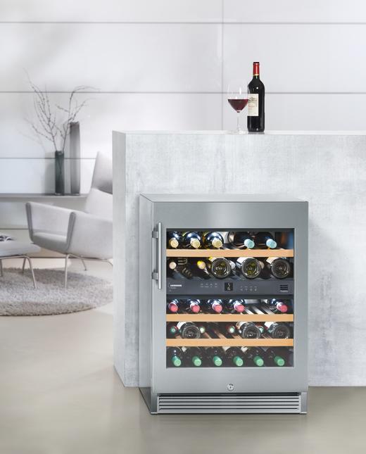 LIEBHERR利勃海尔 123升 Vinidor双温区独立式葡萄酒藏酒柜 WTes1672（8折） 商品图4