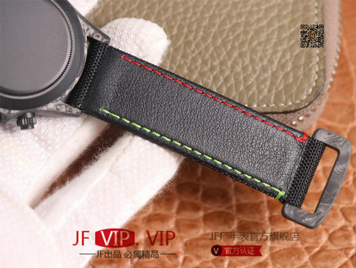 WWF劳力士，宇宙计时迪通拿系列，碳纤维材质打造，镜面双面电镀高透膜工艺，上海7750计时机芯，功能同步原装！男士腕表，绢丝表带，自动 商品图9