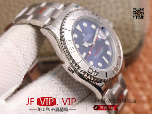 GMF劳力士，游艇名仕型系列，cal.3235机芯，表盘六点位上有劳力皇冠的LOGO，圈口:圈口上的做工更加细腻，经过特殊处理让圈口上不留汗迹 商品图5