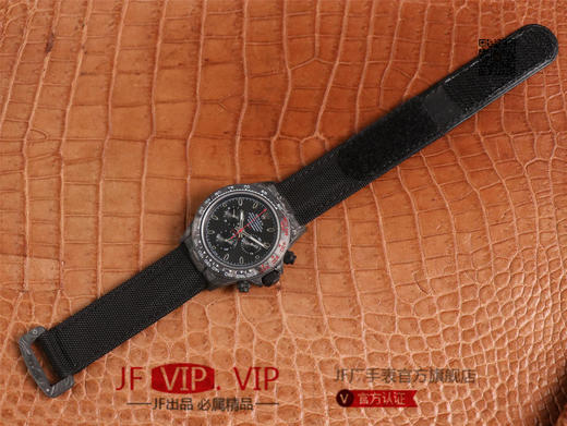 WWF劳力士，宇宙计时迪通拿系列，碳纤维材质打造，镜面双面电镀高透膜工艺，上海7750计时机芯，功能同步原装！男士腕表，绢丝表带，自动 商品图10