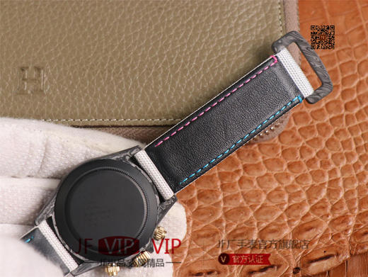 WWF劳力士，宇宙计时迪通拿系列，碳纤维材质打造，镜面双面电镀高透膜工艺，上海7750计时机芯，功能同步原装！男士腕表，绢丝表带，自动 商品图9