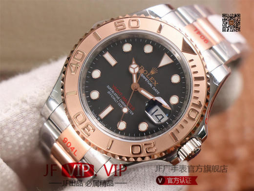 GMF劳力士，游艇名仕型系列，cal.3235机芯，表盘六点位上有劳力皇冠的LOGO，圈口:圈口上的做工更加细腻，经过特殊处理让圈口上不留汗迹 商品图3