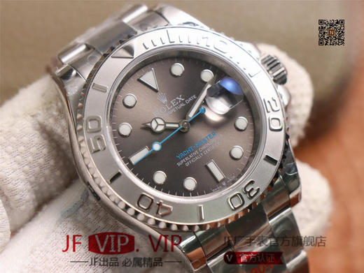 GMF劳力士，游艇名仕型系列，cal.3235机芯，表盘六点位上有劳力皇冠的LOGO，圈口:圈口上的做工更加细腻，经过特殊处理让圈口上不留汗迹 商品图3