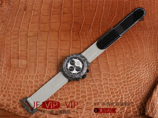 WWF劳力士，宇宙计时迪通拿系列，碳纤维材质打造，镜面双面电镀高透膜工艺，上海7750计时机芯，功能同步原装！男士腕表，绢丝表带，自动 商品图10