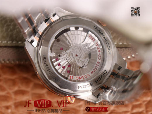 OM欧米茄海马300米，表径42mm，原版1-1开模打造，太阳纹饰表盘，定制版8806机芯，透明表贝上饰有欧米茄海马图案，男士腕表，精钢表带， 商品图7