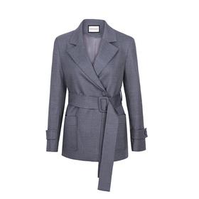 系腰带双贴袋箱型西服