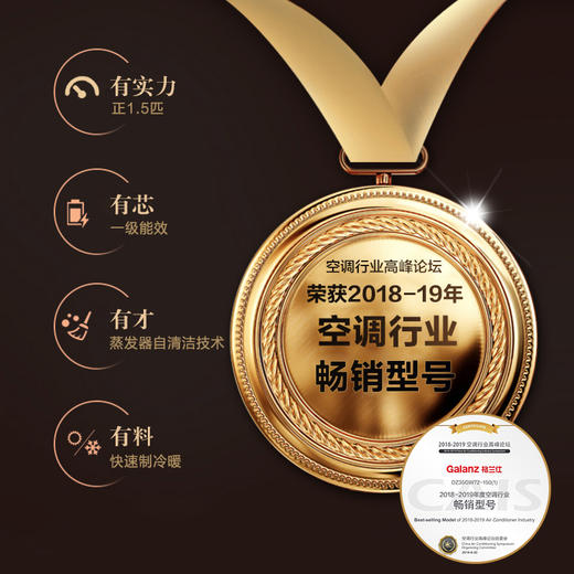 格兰仕 Galanz 1.5匹 一级能效 变频冷暖 壁挂式空调 DZ35GW72-150(1) 商品图2