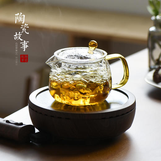 茶壶-泡茶壶-玻璃花瓣壶 商品图0
