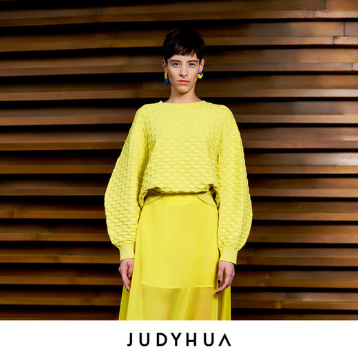 JUDYHUA秀款 几何肌理针织上衣 商品图5