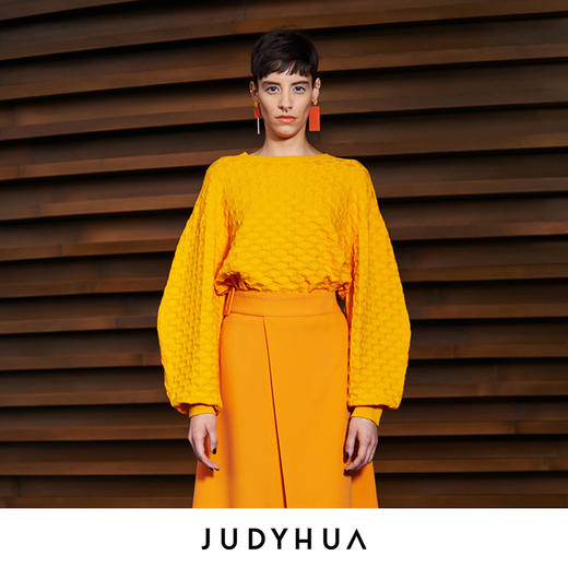 JUDYHUA秀款 几何肌理针织上衣 商品图2