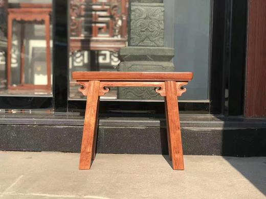 红桥红 家具严选  缅甸花梨(大果紫檀）  【夹头榫小条凳】 商品图5
