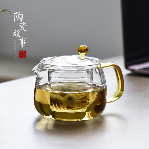 茶壶-泡茶壶-玻璃花瓣壶 商品图1