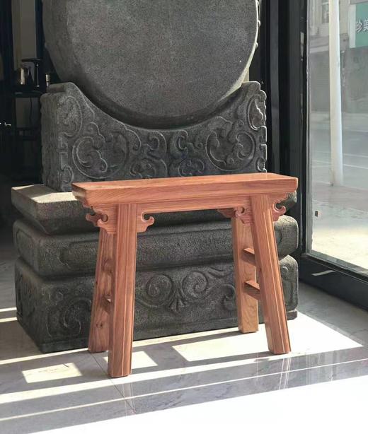 红桥红 家具严选  缅甸花梨(大果紫檀）  【夹头榫小条凳】 商品图0