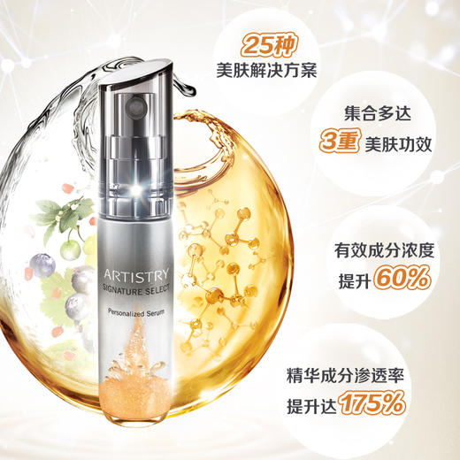 雅姿美肤定制精华液/润肤提亮抚纹紧致淡斑五大功效随肌搭配定制25种专属你的个性化美肤方案 商品图0