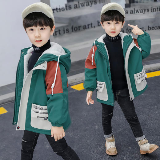 BBN-KB0778冬季新款加厚棉服保暖儿童外套 商品图2