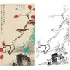 田世光工笔竖幅花鸟白描底稿-SG30 商品缩略图0