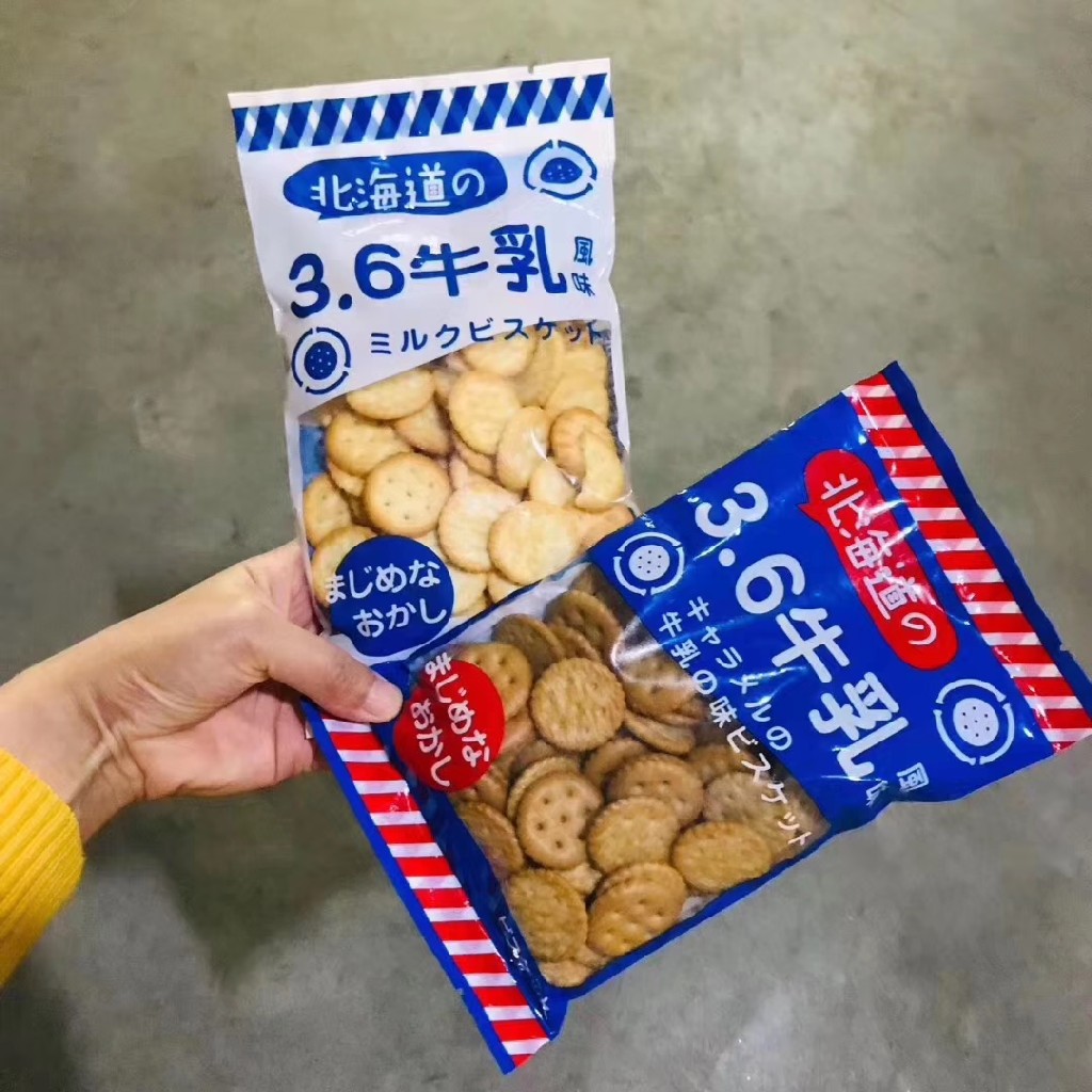 北海道3.6牛乳饼干 哇…这个饼干是非常超乎想象的香甜酥脆!