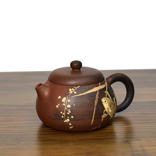 建水紫陶 三金壶 商品图2