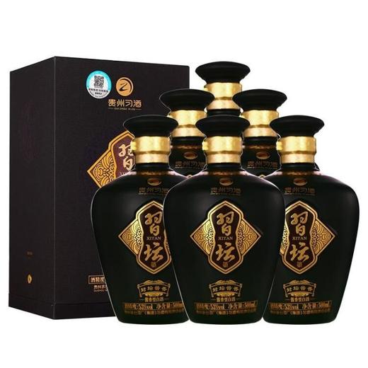 【推荐】习酒 习坛 封坛酱香（黑） 53度 500ml*6 整箱 商品图0