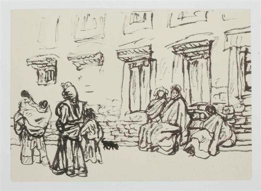 今日美术馆版画-陈丹青-人物速写(5)#此商品参加第十一届北京惠民文化消费季 商品图0