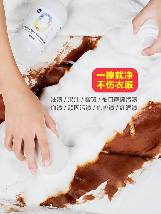 【第二件半价，每瓶加赠刷子+毛巾+起泡瓶】羽绒服清洁剂——强力去油，不留水印 商品图2