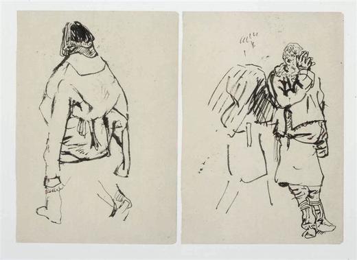 今日美术馆版画-陈丹青-人物速写(7)#此商品参加第十一届北京惠民文化消费季 商品图0