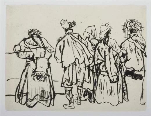 今日美术馆版画-陈丹青-人物速写(2)#此商品参加第十一届北京惠民文化消费季 商品图0