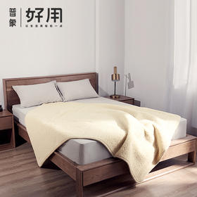  分区控温的羊羔绒电热毯