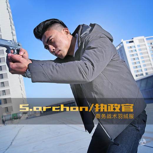 户外通勤战术羽绒服男保暖棉服防水防寒风衣厚军迷战术外套 商品图0