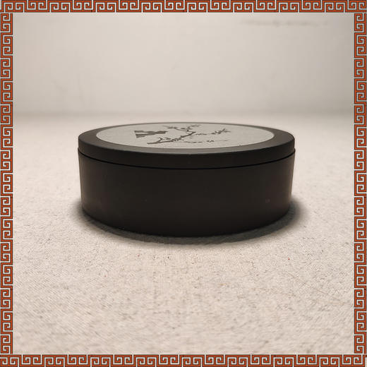 四寸梅花平盖砚台，赠送精品墨条 商品图3