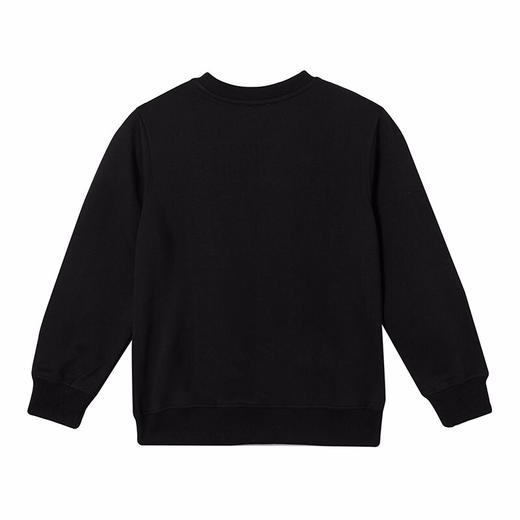 MONCLER蒙口 男童黑色字母印花加绒长袖卫衣8027850 809B3 商品图1