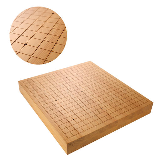 6cm厚双层拼新榧实木棋盘 商品图1