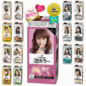 日本花王liese莉婕Prettia泡沫染发剂 颜色备注
