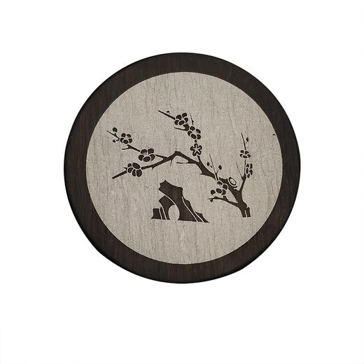 四寸梅花平盖砚台，赠送精品墨条 商品图4