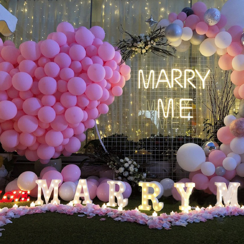 室外户外告白求婚布置场景浪漫惊喜生日气球节日布置年会商务酒会布置
