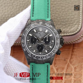 DIW劳力士宇宙计时迪通拿系列，上海7750计时机芯，表壳碳纤维材质打造，镜面双面电镀高透膜工艺，男士腕表，绢丝表带，自动机械机芯，密底。