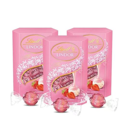 Lindt瑞士莲软心巧克力精选特浓黑牛奶白巧克力分享装200克 商品图1