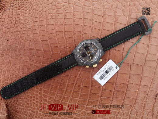 DIW劳力士宇宙计时迪通拿系列，上海7750计时机芯，表壳碳纤维材质打造，镜面双面电镀高透膜工艺，男士腕表，绢丝表带，自动机械机芯，密底 商品图10