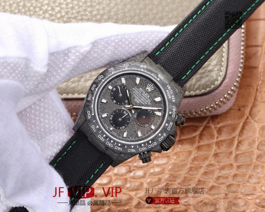 DIW劳力士宇宙计时迪通拿系列，上海7750计时机芯，表壳碳纤维材质打造，镜面双面电镀高透膜工艺，男士腕表，绢丝表带，自动机械机芯，密底 商品图2