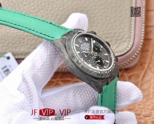 DIW劳力士宇宙计时迪通拿系列，上海7750计时机芯，表壳碳纤维材质打造，镜面双面电镀高透膜工艺，男士腕表，绢丝表带，自动机械机芯，密底 商品图4