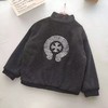 CH 克罗心黑色米色梵文马蹄 立领羊羔绒 外套 商品缩略图3