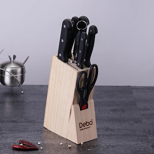 Debo 德铂  恩斯贝格厨房刀具套装不锈钢组合八件套刀 道具套装 商品图0